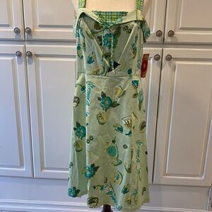 Signature by Sangria Green Backless Midi Sundress